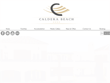 Tablet Screenshot of calderabeachhotel.com